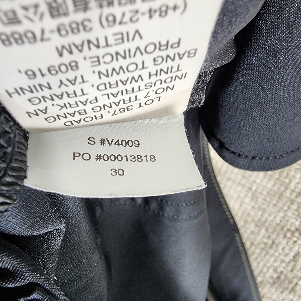 Vuori Meta Performance Chino Pants Mens 30x31 Black Stretch Straight Leg V4009 - Picture 13 of 13